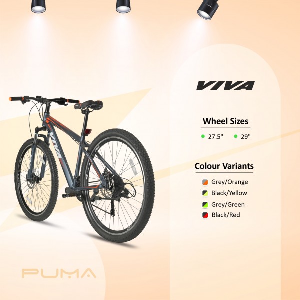 Viva Puma Multispeed Mountain Bike for Adults (29T)