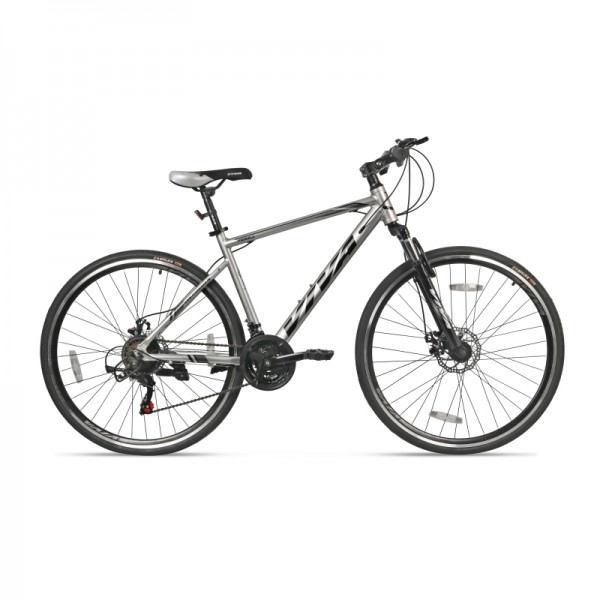 Viva Terra 700C Hybrid Bike for Adults with Shimano Shifters & Dual Disc Brakes